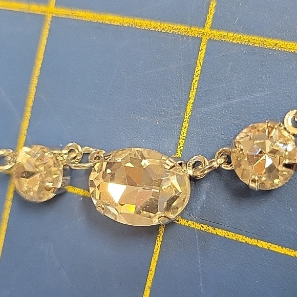 Diamond Faux Silver Tone 18" + 2" Extension Necklace - Picture 6 of 6